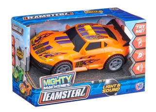TEAMSTERZ MIGHTY MACHINES Gatvės automobilis su šviesomis ir garsais, 12,5 cm