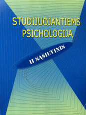 Studijuojantiems psichologiją. II sąsiuvinis