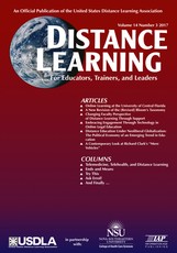 Distance Learning - Volume 14, Issue 3 2017