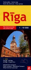 Ryga. Centro planas M 1:10 000