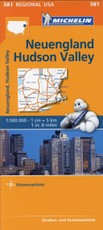 Michelin Regionalkarte New England, Hudson Valley 1 : 500 000