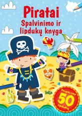 Piratai. Spalvinimo ir lipdukų knyga