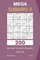 Mega Sudoku X - 200 Normal to Hard Puzzles 16x16 Vol.6