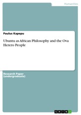 Ubuntu as African Philosophy and the Ova Herero People