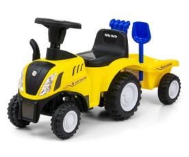 Vaikiškas važiuojamas traktorius New Holland T7, geltonas