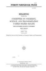 Intercity passenger rail finance