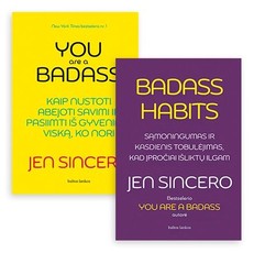 Jen Sincero 2 knygų rinkinys: You are a badass + Badass Habits Jen Sincero 2 knygų rinkinys: You are a badass + Badass Habits