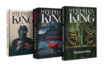 Stephen King 3 knygų rinkinys: Žalioji mylia + Apie rašymą + Institucija