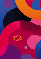 2026 m. A5 darbo kalendorius SPALVŲ RITMAS (knyga su defektais)