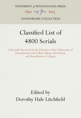 Classified List of 4800 Serials