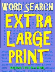 Word Search Extra Large Print