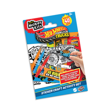HOT WHEELS MOSTER TRUCKS Lipdukų veiklos rinkinys