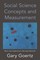 Social Science Concepts and Measurement