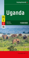Uganda, Straßenkarte 1:500.000, freytag & berndt