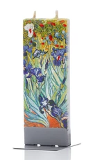 Žvakė FLATYZ „Vincent van Gogh – Irises“, 15 cm Žvakė FLATYZ „Vincent van Gogh – Irises“, 15 cm