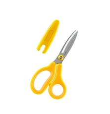 Žirklės vaikiškos kairiarankiams PLUS 14,5cm geltona sp.
