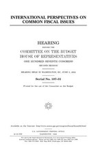International perspectives on common fiscal issues