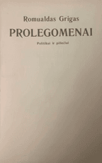 Prolegomenai. Politikui ir piliečiui