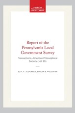 Report of the Pennsylvania Local Government Survey