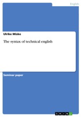 Miske, U: Syntax of technical english