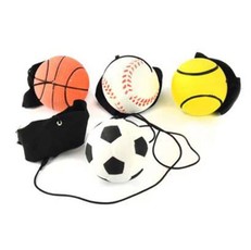 Šokinėjantis kamuoliukas su virvele, 6 cm