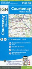 Courtenay. Château-Renard 1:25 000
