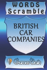 word scramble BRITISH CAR COMPANIES games brain