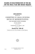 Hearing on reauthorization of the SBA and the fiscal year 2001 budget request