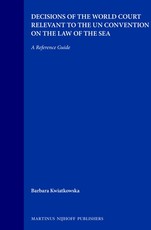 Decisions of the World Court Relevant to the Un Convention on the Law of the Sea