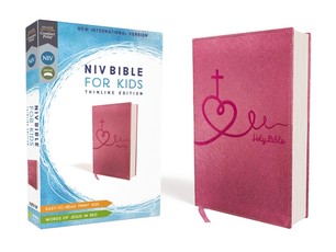 Niv, Bible for Kids, Leathersoft, Pink, Red Letter, Comfort Print