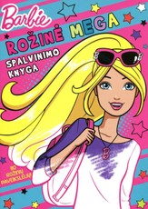 Barbie. Rožinė mega. Spalvinimo knyga