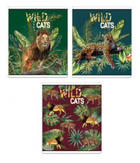 Sąsiuvinis WILD CATS A5 80 g 48 l. linija