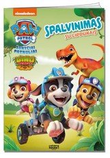 Šunyčiai patruliai. Spalvinimas su lipdukais