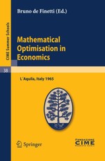 Mathematical Optimization in Economics
