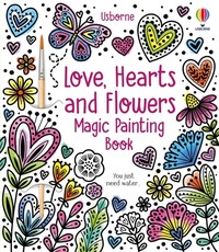 Hearts and Flowers Magic Painting Book