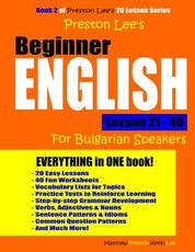 Preston Lee's Beginner English Lesson 21 - 40 For Bulgarian Speakers