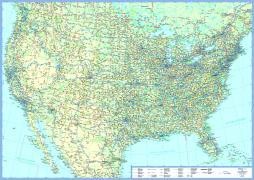 USA 1 : 5 000 000 Übersichtskarte Plano