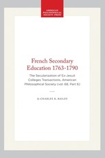 French Secondary Education 1763-1790