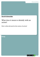 What does it mean to identify with an action?