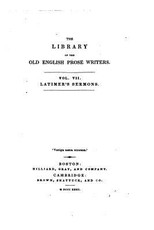 The Library of the Old English Prose Writers - Vol. VII