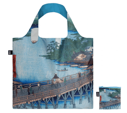 LOQI pirkinių krepšys „UTAGAWA HIROSHIGE Senju Great Bridge Recycled Bag“