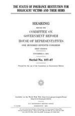 The status of insurance restitution for Holocaust victims and their heirs