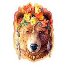 Medinė dėlionė „Stilinga meška“, 250 dalių Medinė dėlionė „Stilinga meška“, 250 dalių