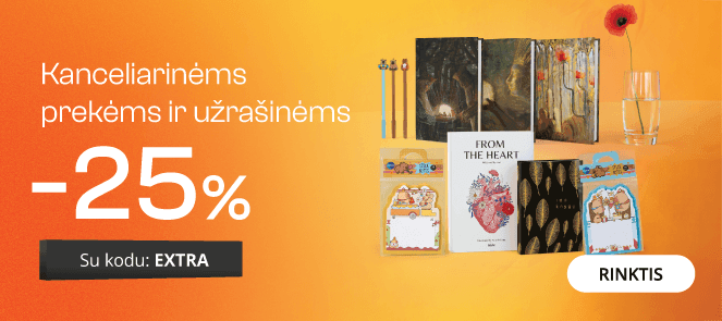 Kanceliarinėms prekėms ir užrašinėms iki -25% extra nuolaida!