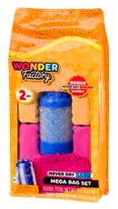 WONDER FACTORY NEVER DRY Kinetinio smėlio ir modelino rinkinys „Mega Bag“