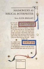 Maimonides as a Biblical Interpreter