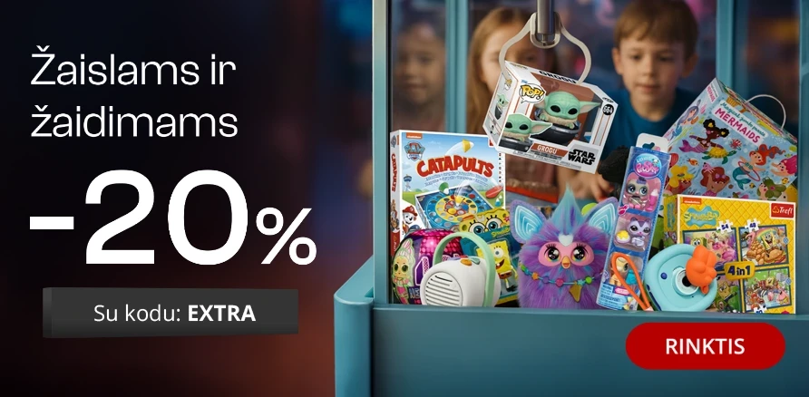 Žaislams ir žaidimams - 20% nuolaida