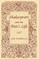 Shakespeare and the Poet's Life