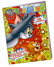 Tom and Jerry: spalvink ir žaisk + 25 lipdukai! (Nr. 2)
