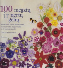 100 megztų ir nertų gėlių